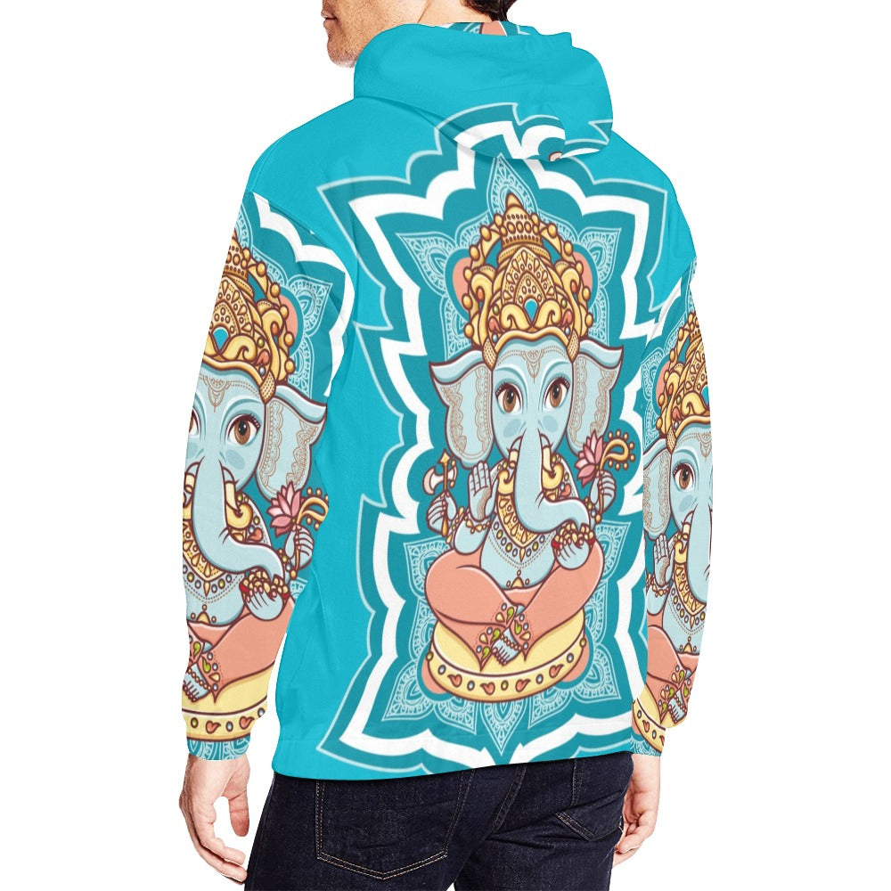 Ganesh Chaturthi Indian Mythology Elephant All Over Print Hoodie