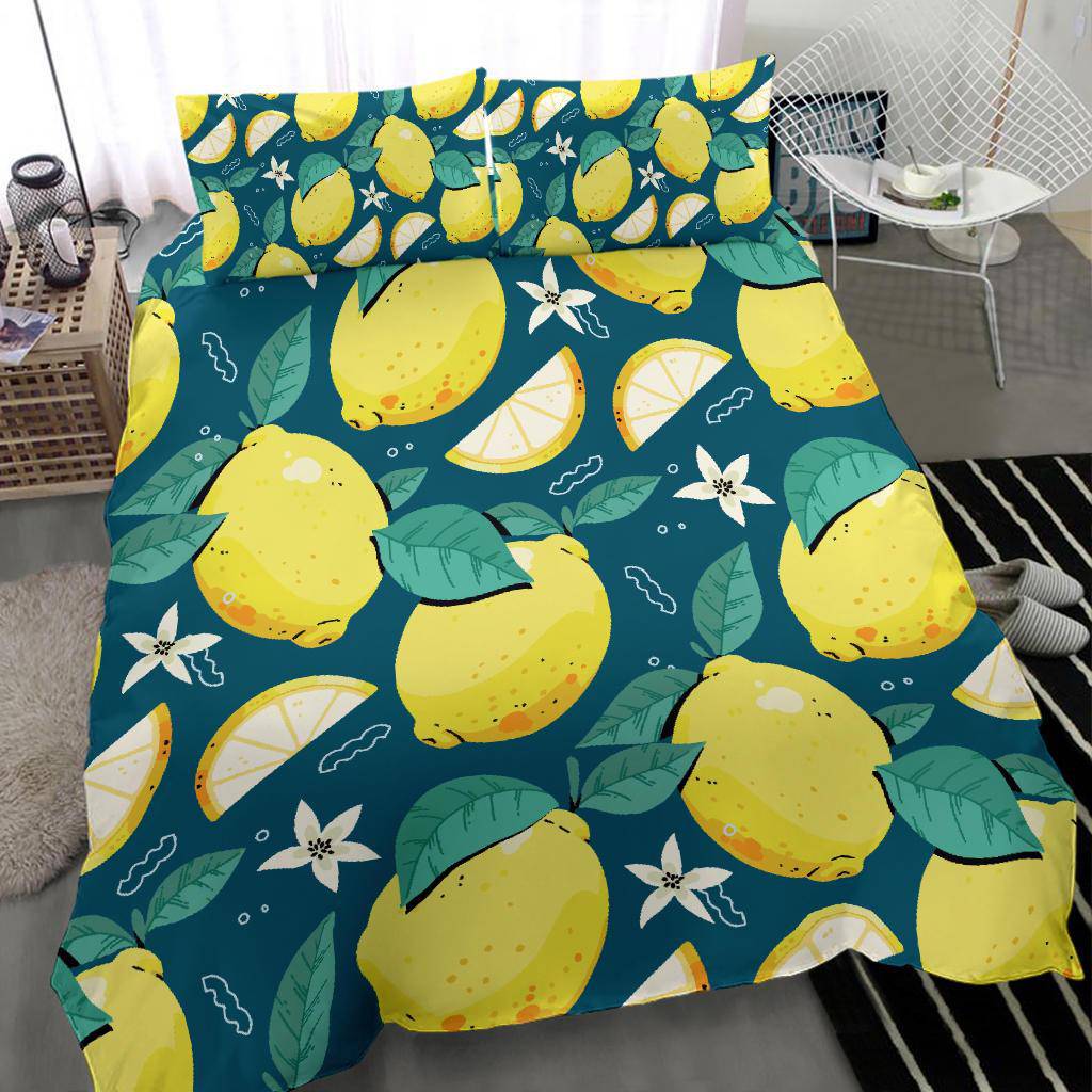 Lemon Citrus Fruit Bedding Set - Top Content | POD Collection | Free Shipping