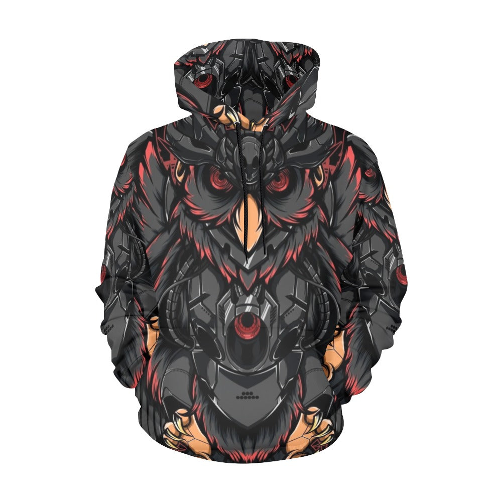 Owl Robot All Over Print Hoodie