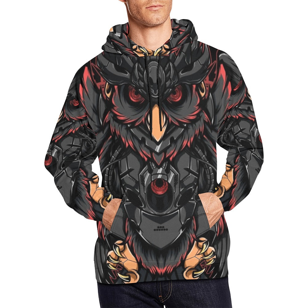 Owl Robot All Over Print Hoodie