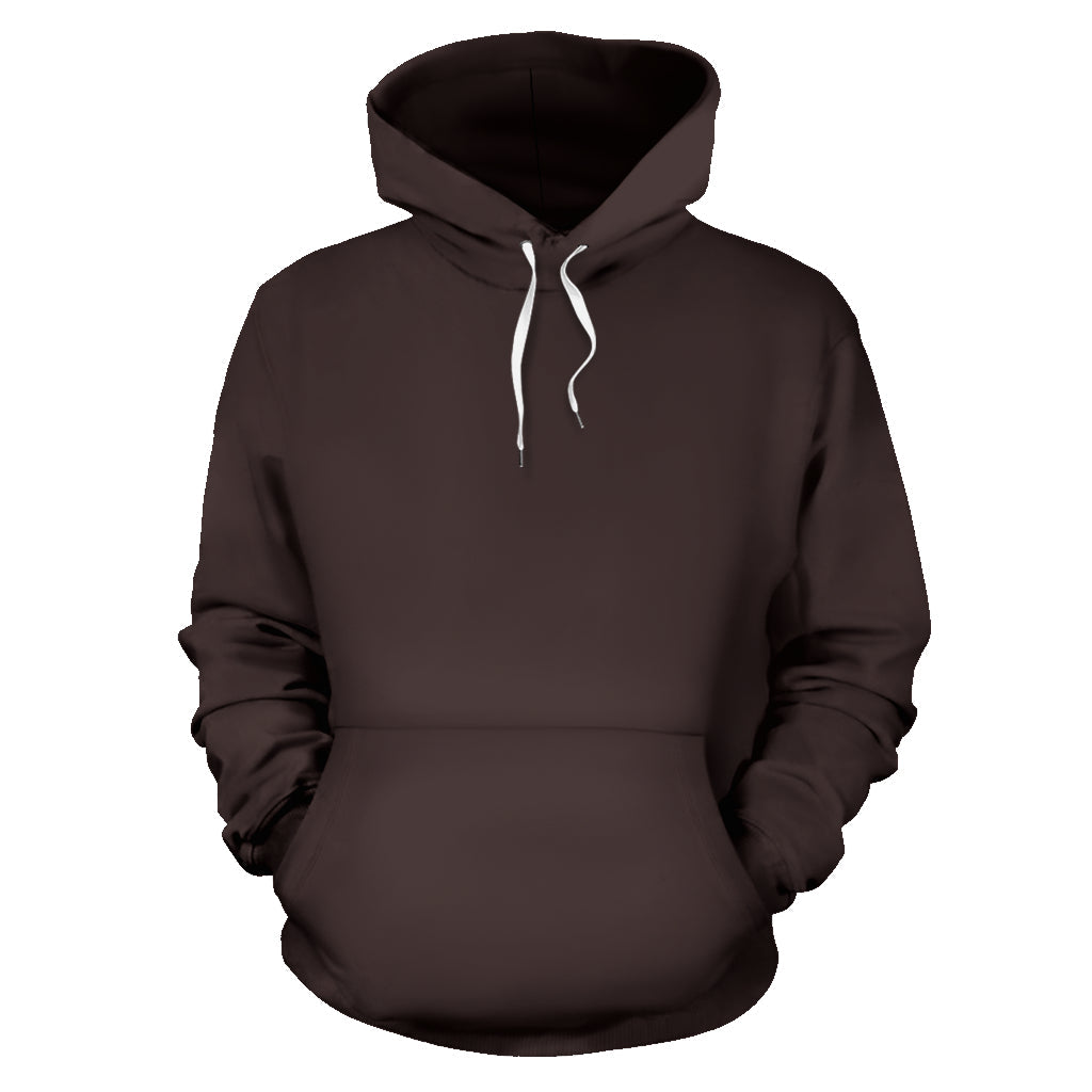 Back Print Coffee Brown Bandana Pullover Hoodie - Top Content | POD Collection | Free Shipping