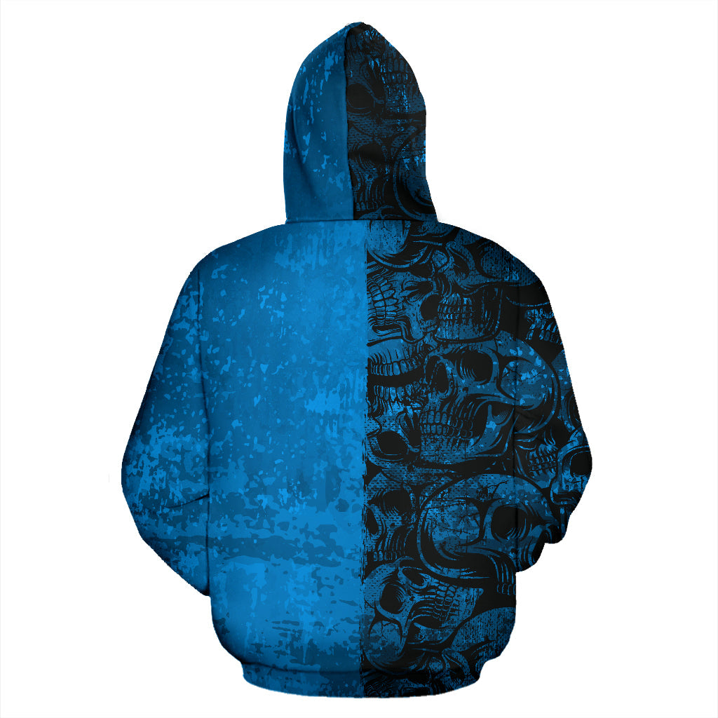 Blue Skull Hoodie - Top Content | POD Collection | Free Shipping