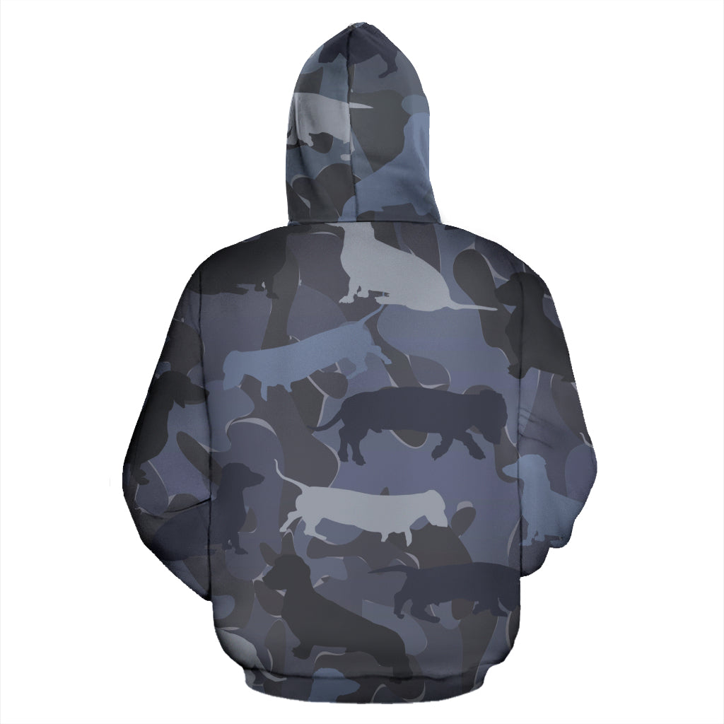 Dachshund Dark Blue Hoodie