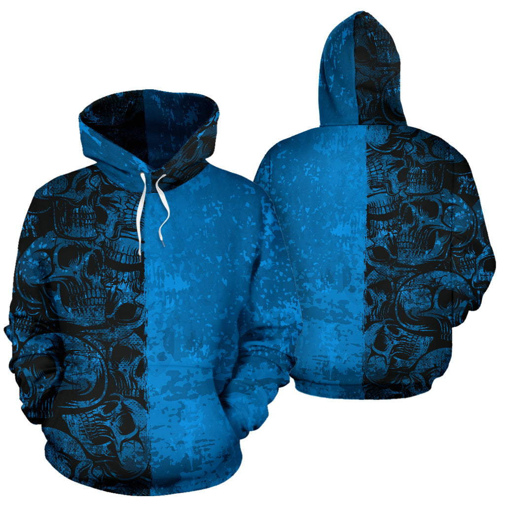 Blue Skull Hoodie - Top Content | POD Collection | Free Shipping
